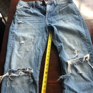Madewell Jeans PL Distressed, high waist to ankle